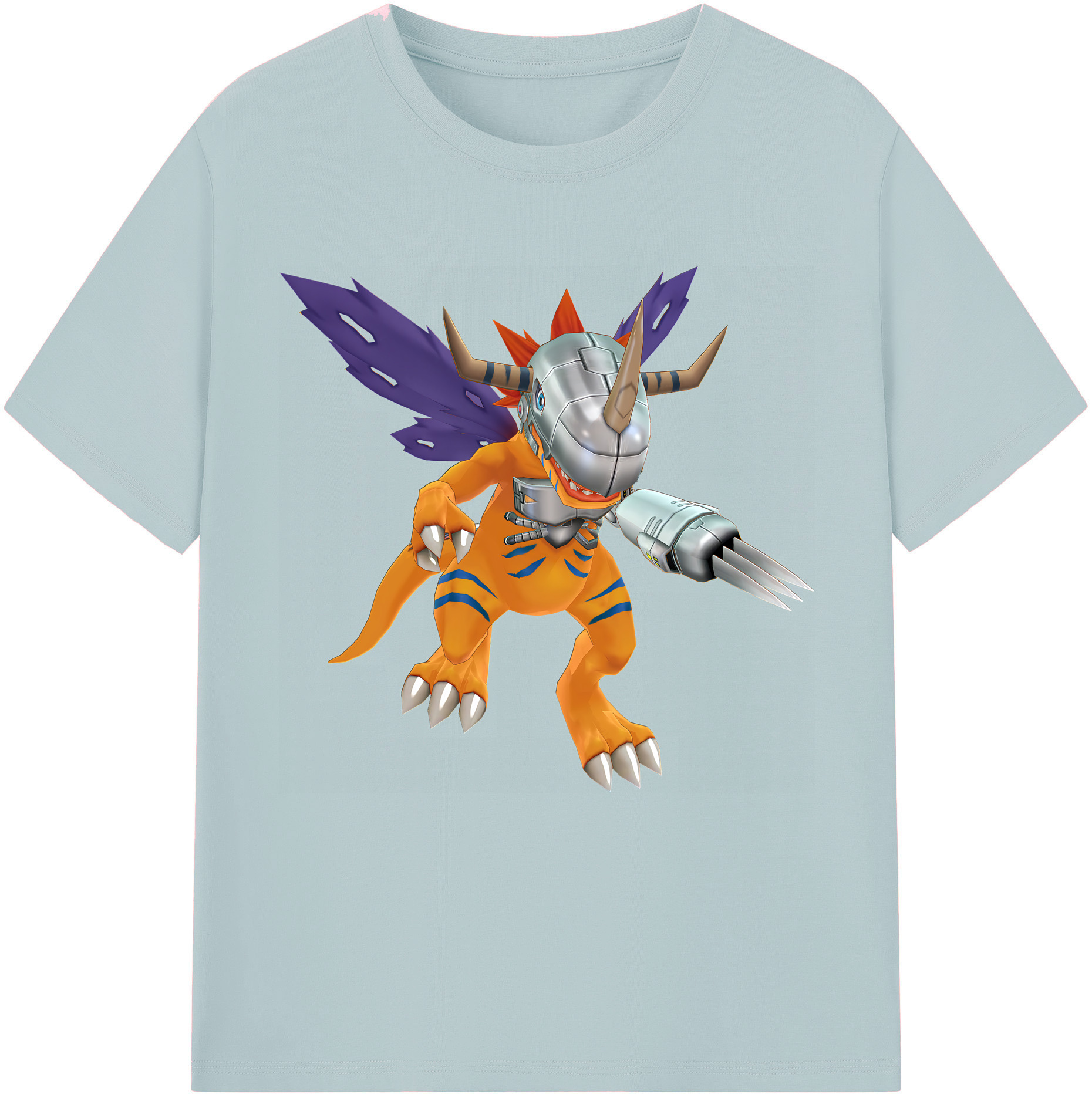（画像用） Digimon デジタルモンスター/デジモン 綿100％半袖Tシャツ（フロントプリント）
